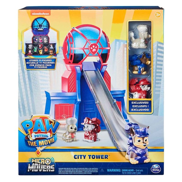 Spin Master 6063426 (20135648) - Paw Patrol - The Movie - City Tower - Micro Movers