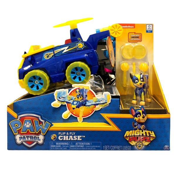 Spin Master 6046645 (20107265) - Paw Patrol - Flip & Fly - Mighty Pups - Chase