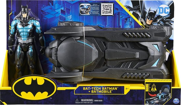 Spin Master 6058417 (20126125) 2.Wahl - DC - Batman - Creature Chaos - Batmobil mit Batman-Actionfig