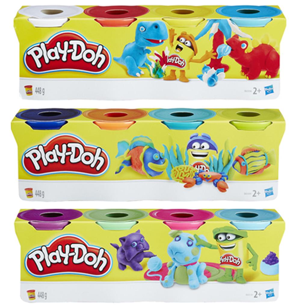 4er Pack Spiele und Puzzles Hasbro Play-Doh Knete Fablich Sortiert 