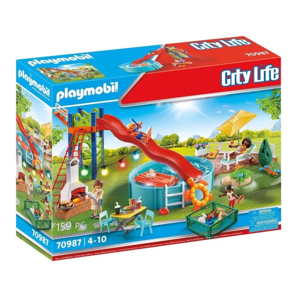 PLAYMOBIL® 70987 - City Life - Poolparty mit Rutsche