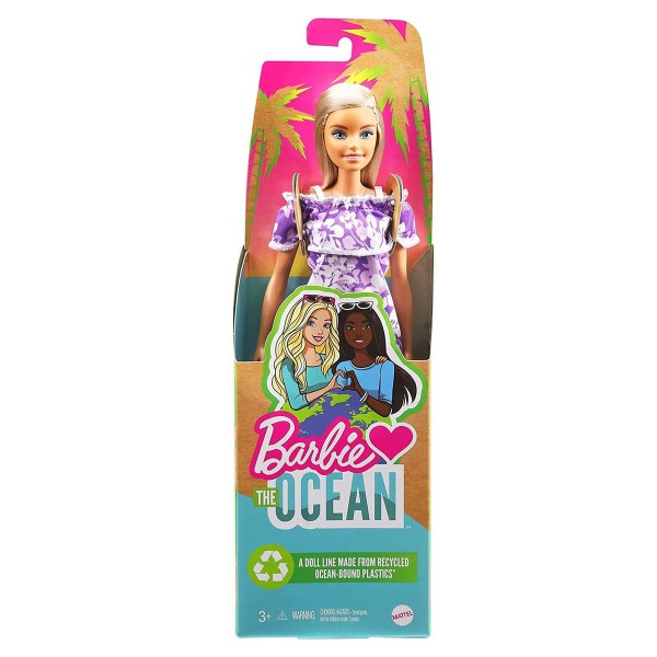 Mattel GRB36 - Barbie - Loves the Ocean - Puppe mit Blumenkleid
