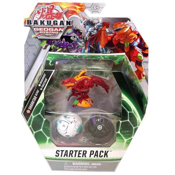 Spin Master 6051567 (20129967) - Bakugan Geogan Rising - Starter Pack inkl. Sharktar Ultra, Dragonoi