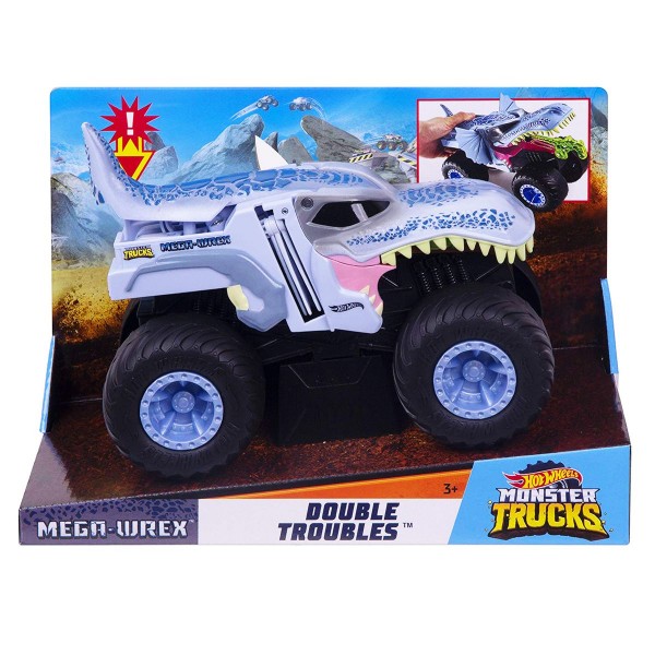Mattel GCG08 - Hot Wheels - Monster Trucks - Mega- Wrex, Double Troubles