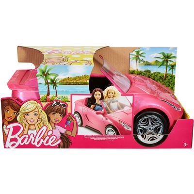 Cabrio Fahrzeug Puppen Zubehör Barbie DVX59 mit Platz für 2 Puppen in pink 