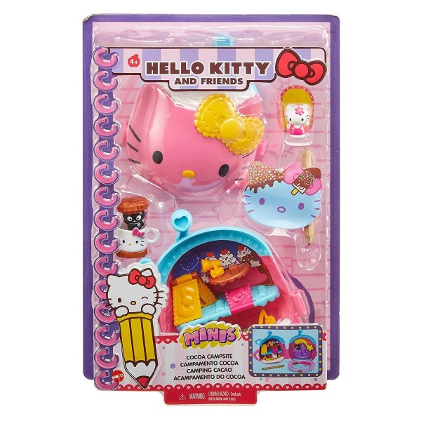 Mattel GVB29 - Hello Kitty - Mini-Spielset in Schatulle, Heiße Schokolade