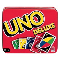 Mattel K0888 - UNO - Kartenspiel in Metall-Box, UNO Deluxe