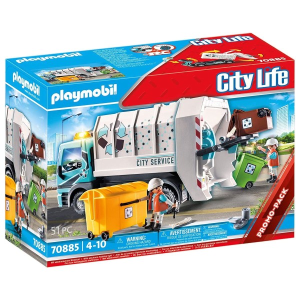 PLAYMOBIL® 70885 - City Life - Müllfahrzeug mit Blinklicht