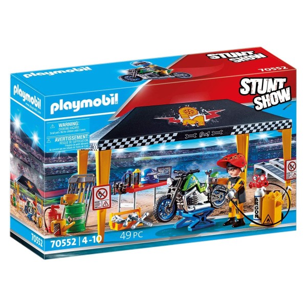 PLAYMOBIL® 70552 - Stuntshow - Werkstattzelt