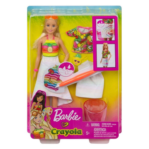 Mattel GBK18 - Barbie - Puppe mit Zubehör, Fruchtiger Farbenmix