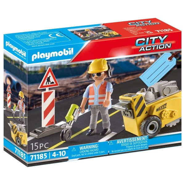 PLAYMOBIL® 71185 - City Action - Bauarbeiter mit Kantenfräser