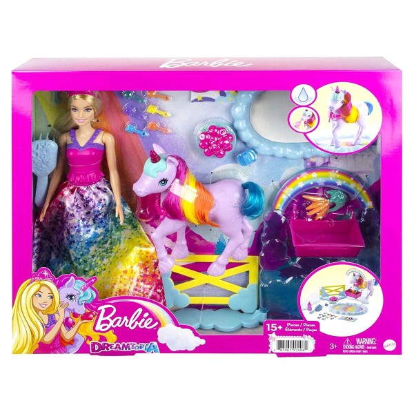 Mattel GTG01 2.Wahl - Barbie - Dreamtopia - Spielset, Puppe mit Einhorn und Zubehör, Prinzessin