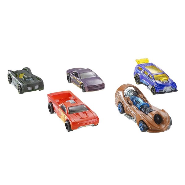 Mattel GMY09 sort. - Hot Wheels - Color Shifters - Fahrzeug-Geschenkset, mit 5 Autos, Auswahl zufäll