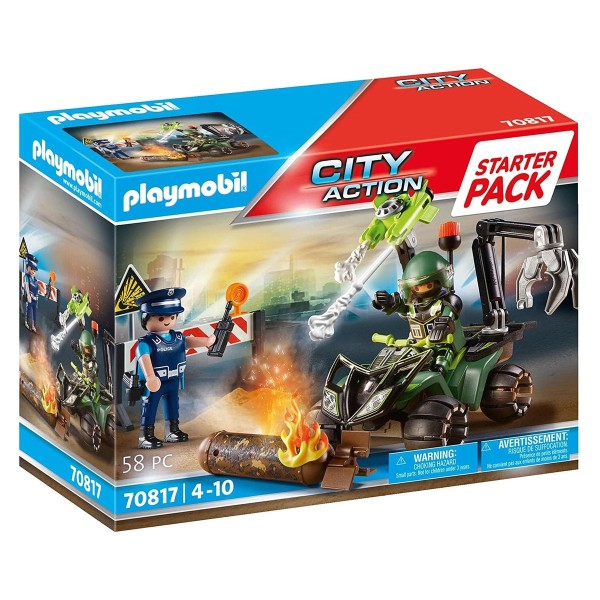 PLAYMOBIL® 70817 - City Action - Starter Pack - Polizei: Gefahrentraining