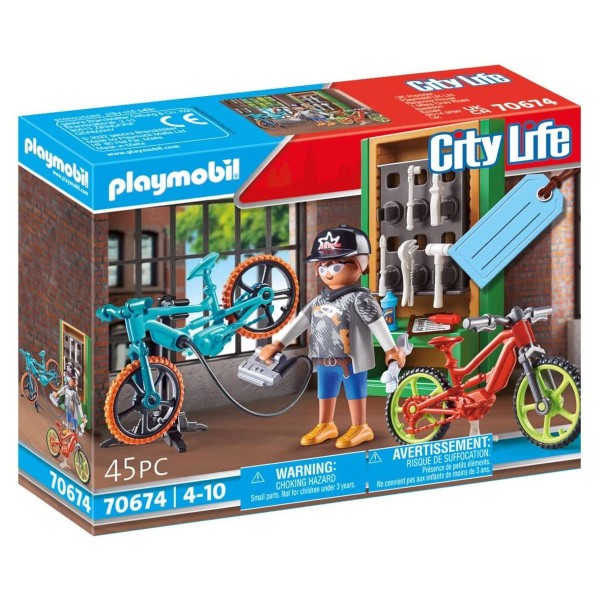 PLAYMOBIL® 70674 - City Life - Geschenkset "E-Bike-Werkstatt"