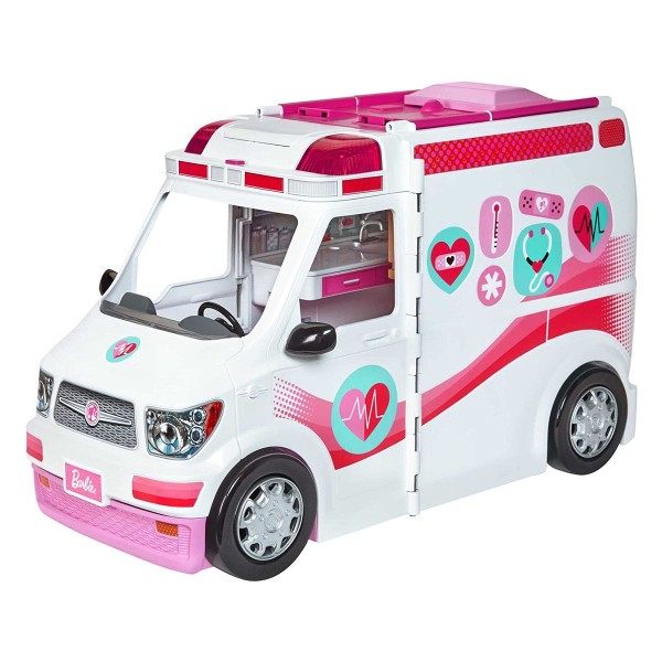 Mattel FRM19 - Barbie - 2-in-1 Spielset, Krankenwagen