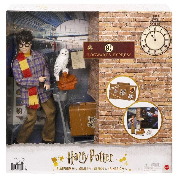Mattel GXW31 - Harry Potter - Spielfigur mit Zubehör, Gleis 9 3/4