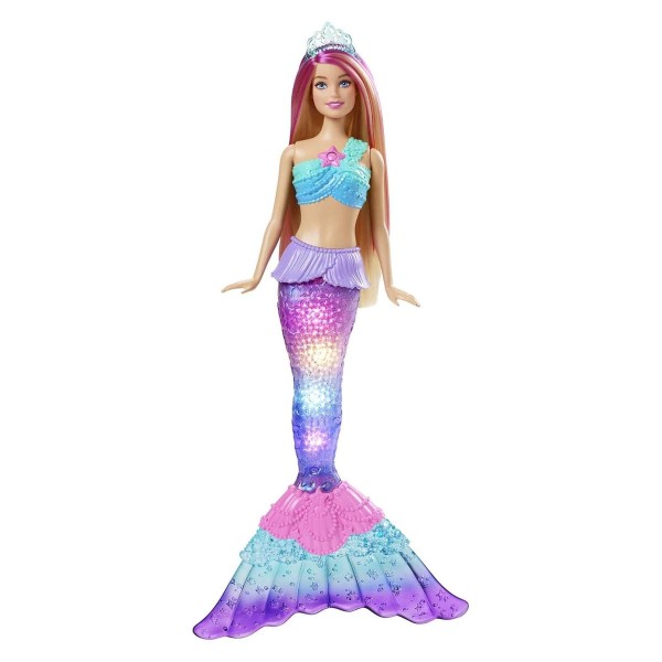 Mattel HDJ36 - Barbie - Dreamtopia - Puppe mit Licht, Meerjungfrau
