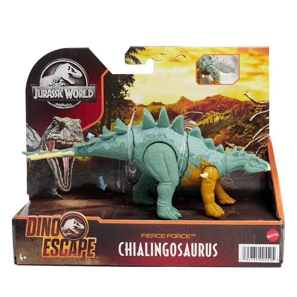 Mattel HBY69 - Jurassic World - Dino Escape - Spielfigur, Dinosaurier, Chialingosaurus