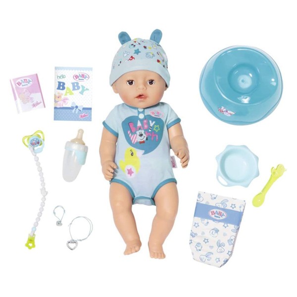 Zapf 826072 2.Wahl - Baby Born - Soft Touch - Puppe mit Zubehör, 43 cm, Boy