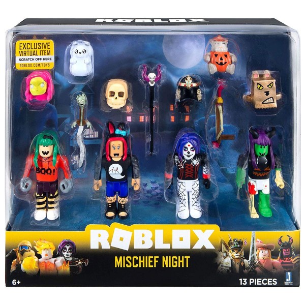 Jazwares ROG0126 (ROX0003) 2.Wahl - Roblox - Mischief Night - 4er Pack Figuren mit Zubehör