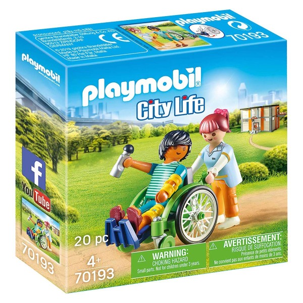 PLAYMOBIL® 70193 - City Life - Patient mit Rollstuhl