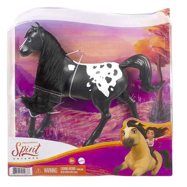 Mattel GXD98 - DreamWorks - Spirit - Spielfigur, 20 cm, Pferd, Mustang Hengst