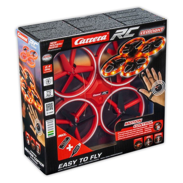Stadlbauer 370503026 - Carrera - RC Easy to Fly Drohne, 2,4 GHz, mit LED Licht