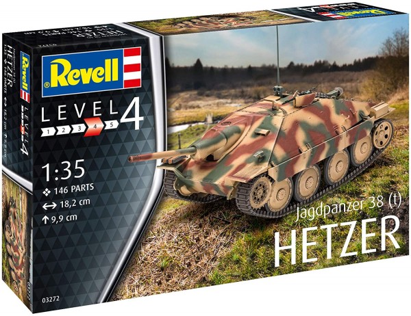 Revell 03272 - Bausatz, Jagdpanzer, Maßstab 1:35, HETZER