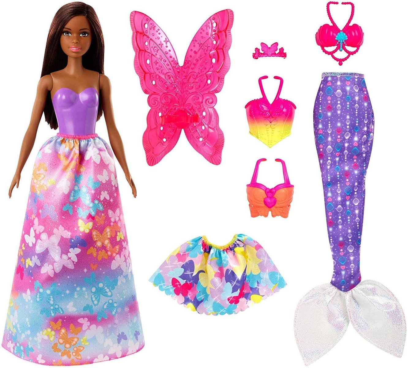 Mattel GJK17 Prinzessin-Puppe Chelsea mit 2 Einörnern Barbie Dreamtopia 