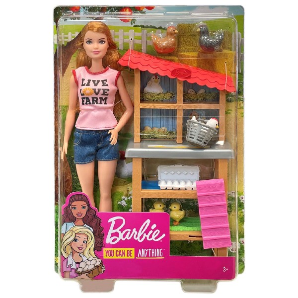 Mattel FXP15 - Barbie - You can be anything - Bäuerin mit Hühnern und Küken