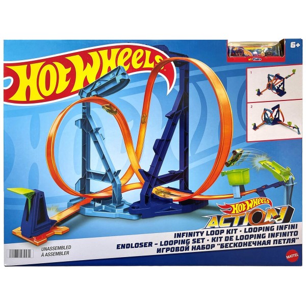 Mattel HMX39 2.Wahl - Hot Wheels - Action - Infinity Loop, Spielset mit 1 Fahrzeug