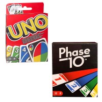 SPAR-SET 176802 - Mattel Games - Kartenspiel-Set mit Uno und Phase 10