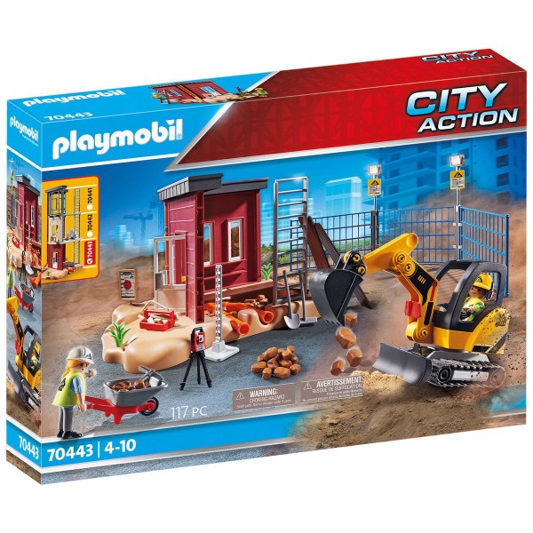 PLAYMOBIL® 70443 2.Wahl - City Action - Minibagger mit Bauteil