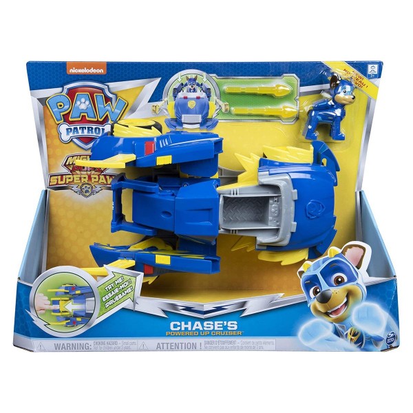 Spin Master 6053687 (20116543) - Paw Patrol - Mighty Pups Super Paws - Chase´s inkl. Powered up Crui