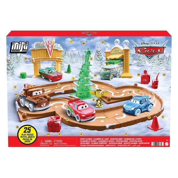 Mattel HGV71 - Disney - Cars - Adventskalender, Mini Racers