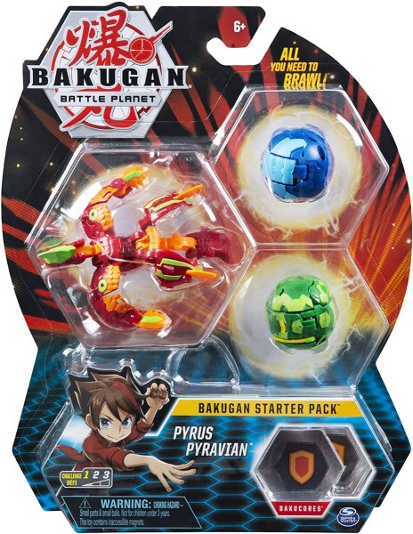 Spin Master 6045144 (20119857) - Bakugan Battle Planet - Starter Pack Pyrus Trunkanious