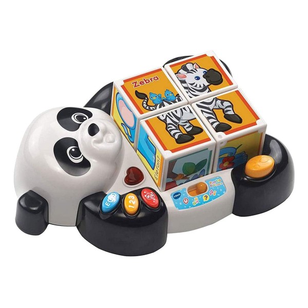 V-Tech 80-193404-004 - Babyspielzeug mit Licht und Sound, Block-Puzzle, 4 Teile, Panda