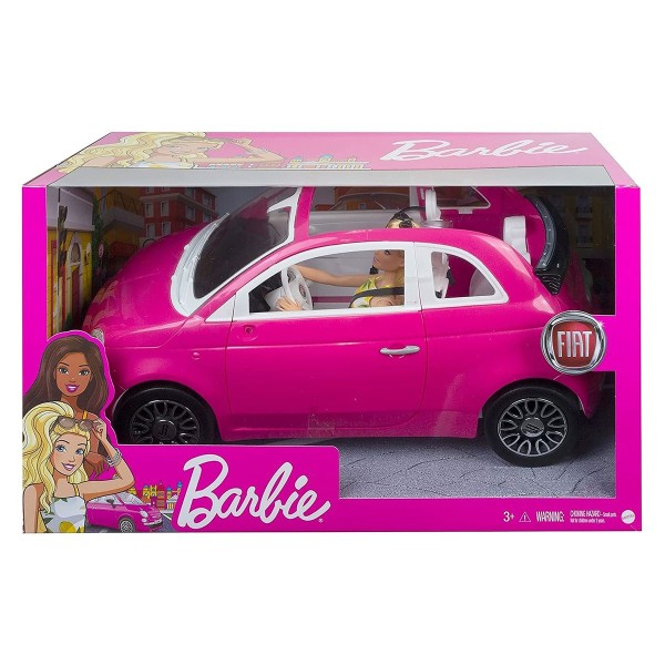Mattel GXR57 - Barbie - Fiat 500 Fahrzeug, mit Puppe