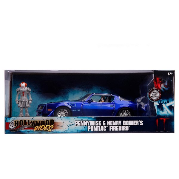 Simba 253255022 - IT Chapter Two - ES - Die-Cast, Pennywise & Henry Bower's Pontiac Firebird