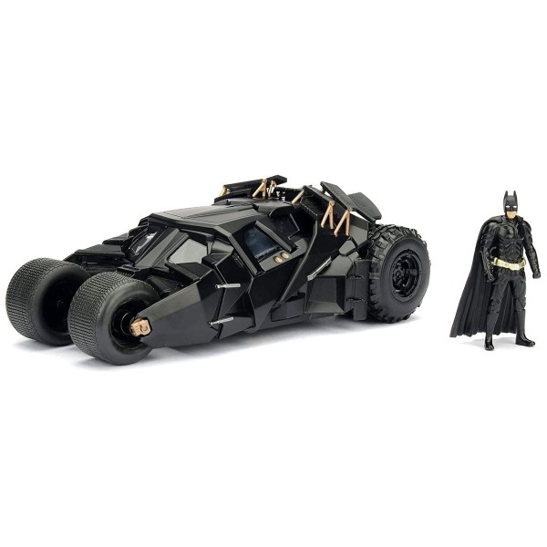 Simba 253215005 - DC Batman - Die Cast The Dark Knight Batmobile & Batman