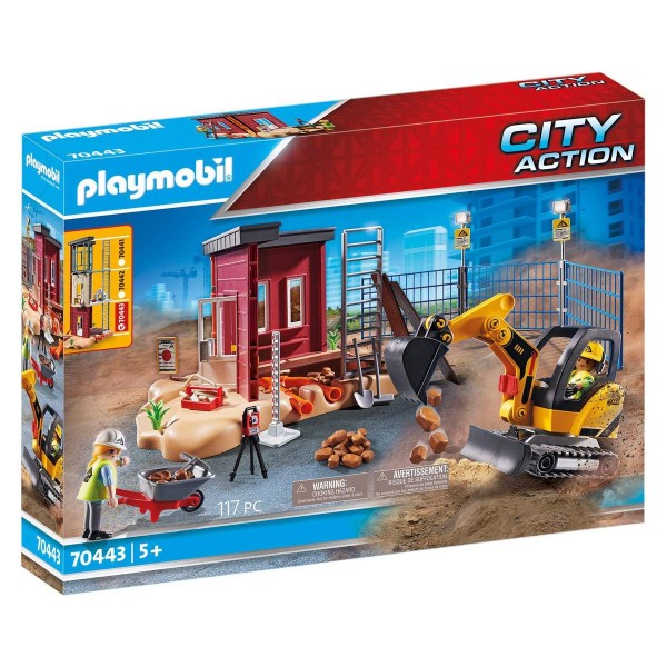 PLAYMOBIL® 70443 - City Action - Minibagger mit Bauteil