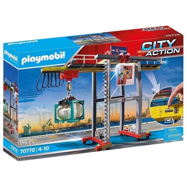PLAYMOBIL® 70770 - City Action - Portalkran mit Containern