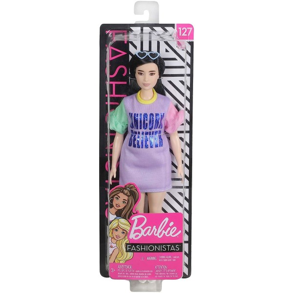 Mattel FXL60 - Barbie - Fashionistas - Puppe mit Herzchenbrille
