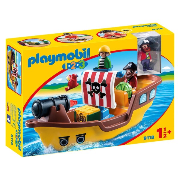 PLAYMOBIL® 9118 2.Wahl - 1•2•3 - Piratenschiff
