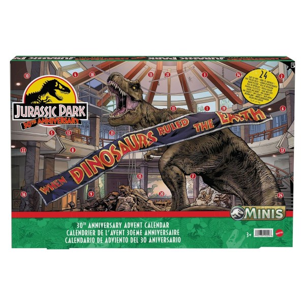 Mattel HTK45 - Jurassic World - Adventskalender, 30. Jubiläum